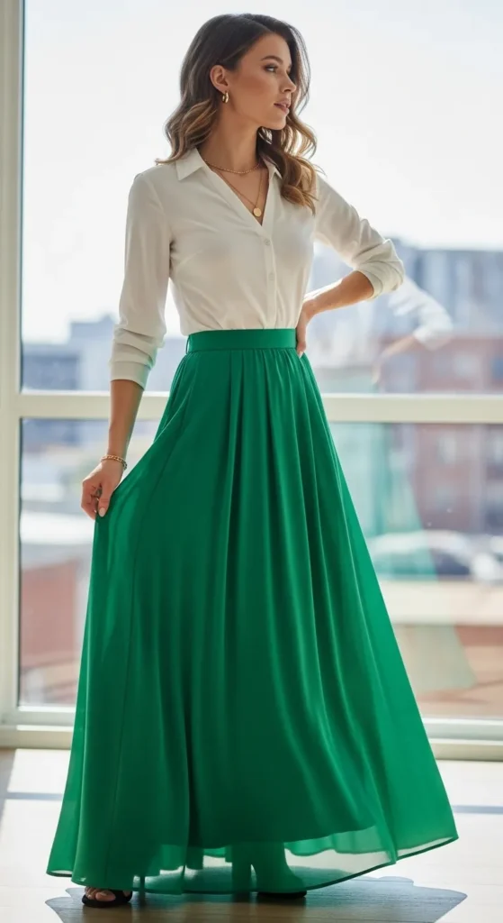 maxi-skirts-fitted-blouses
