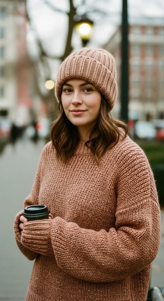 beanie-and-oversized-sweater