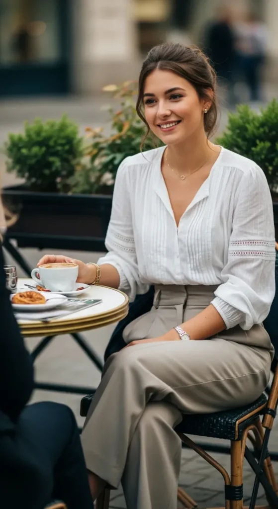 blouse-high-waist-trousers