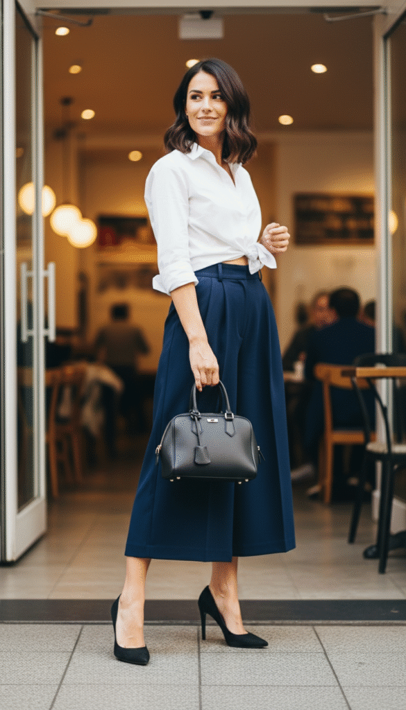 culottes-with-button-down-shirt