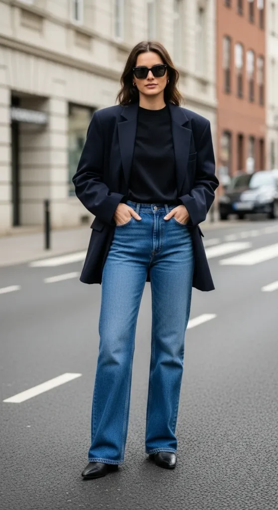 oversized-blazer-with-straight-jeans