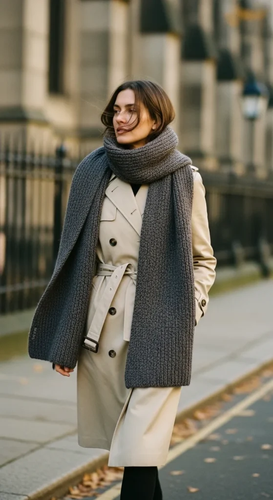 oversized-scarf-and-trench-coat