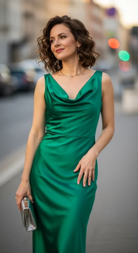 satin-midi-dress-with-cowl-neck