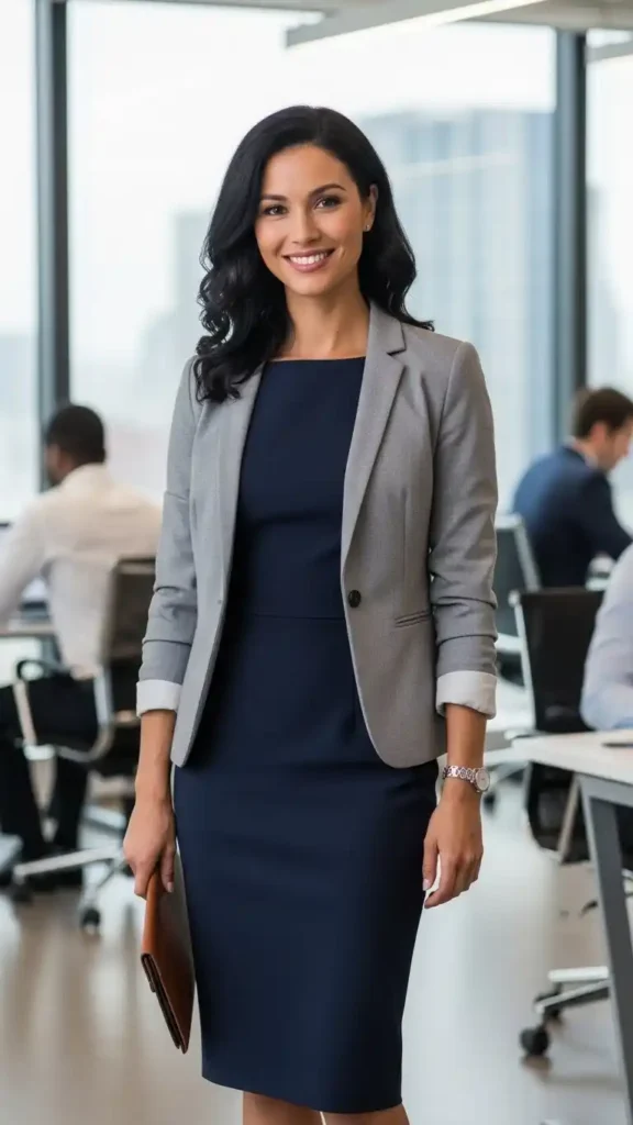 sheath-dress-blazer-combo