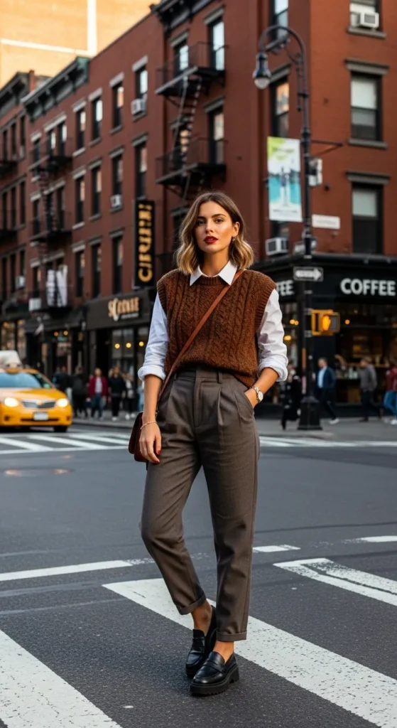 sweater-vest-over-a-white-shirt