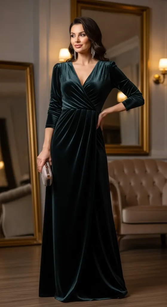 velvet-wrap-dress