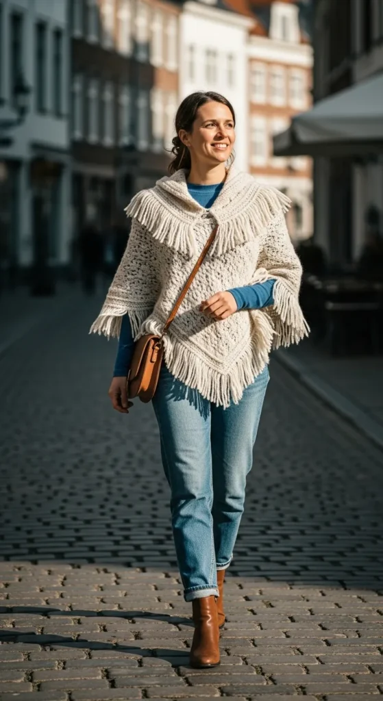 wool-poncho-and-jeans