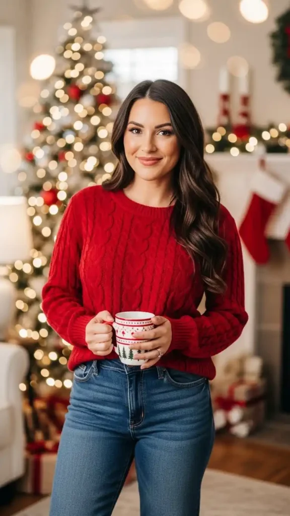 classic-red-sweater-with-dark-jeans