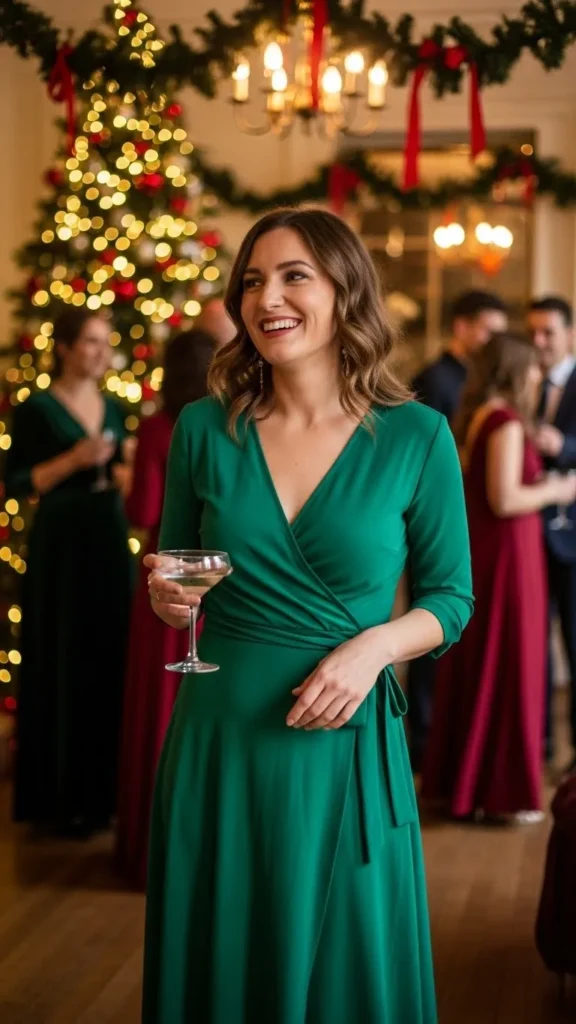 green-wrap-dress