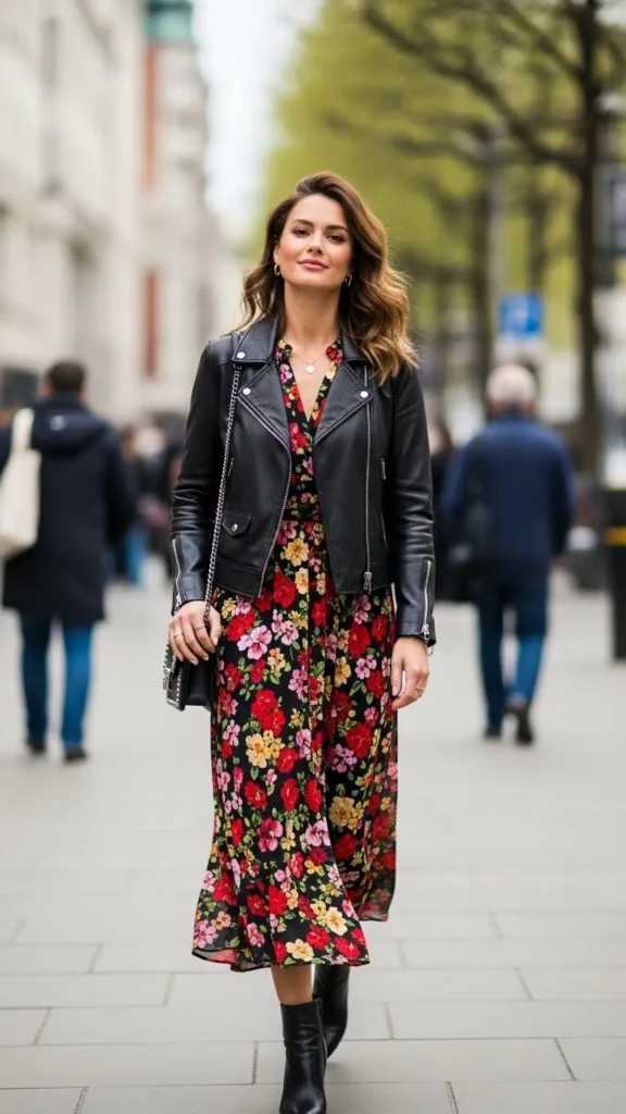 leather-jacket-floral-dress