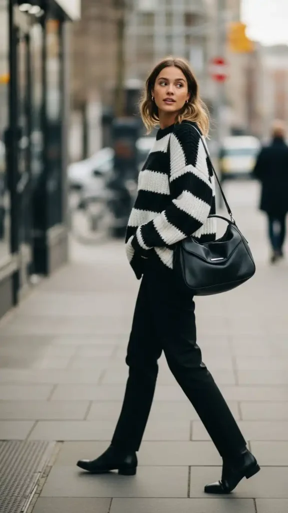monochrome-sweater-outfit