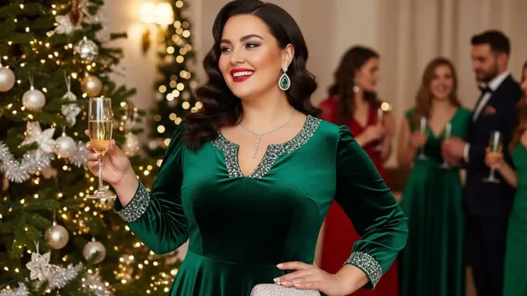 stunning-plus-size-holiday-party-outfit-ideas