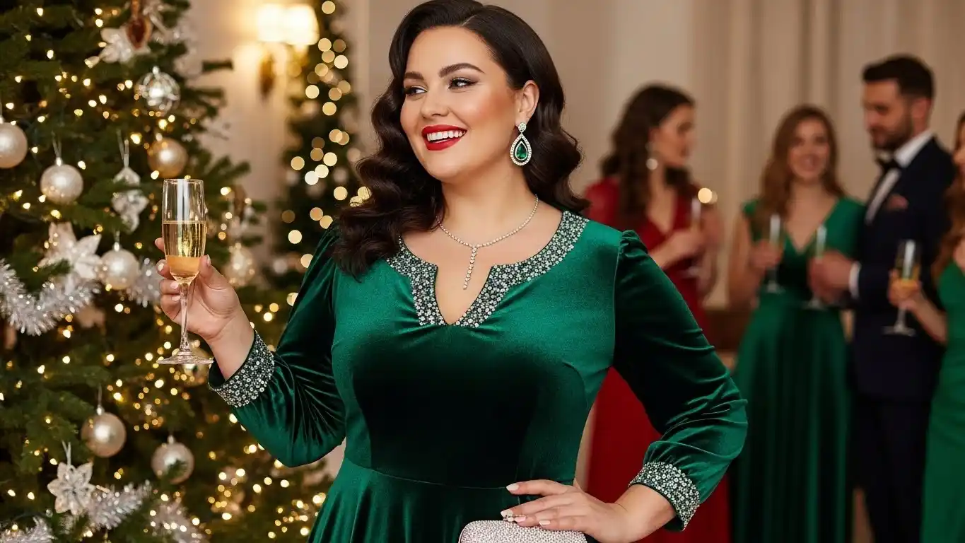 stunning-plus-size-holiday-party-outfit-ideas