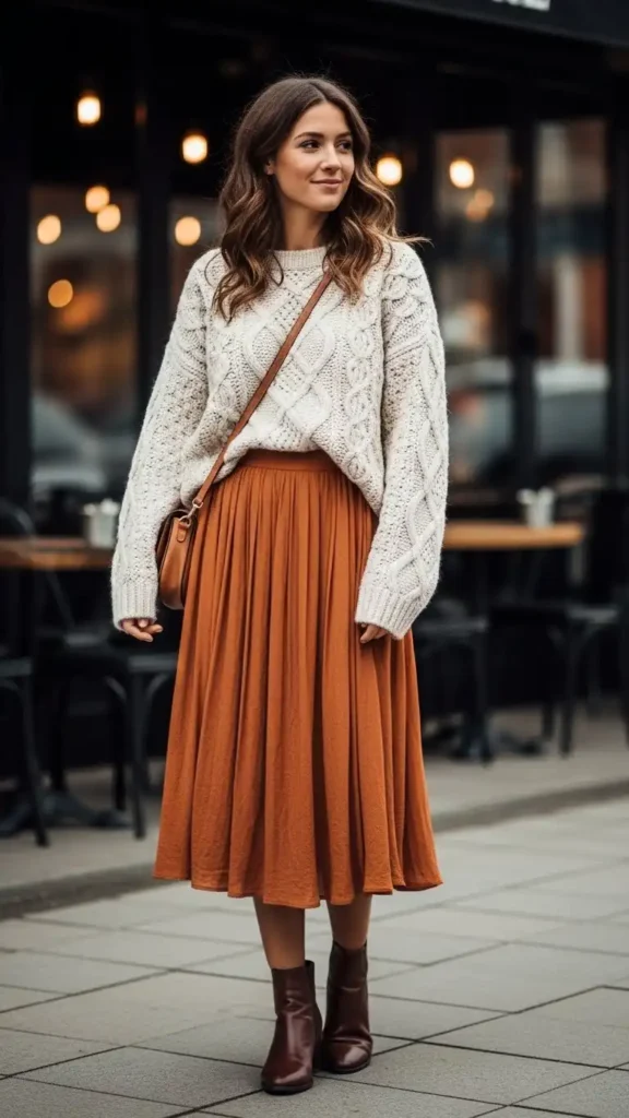 sweater-with-midi-skirt