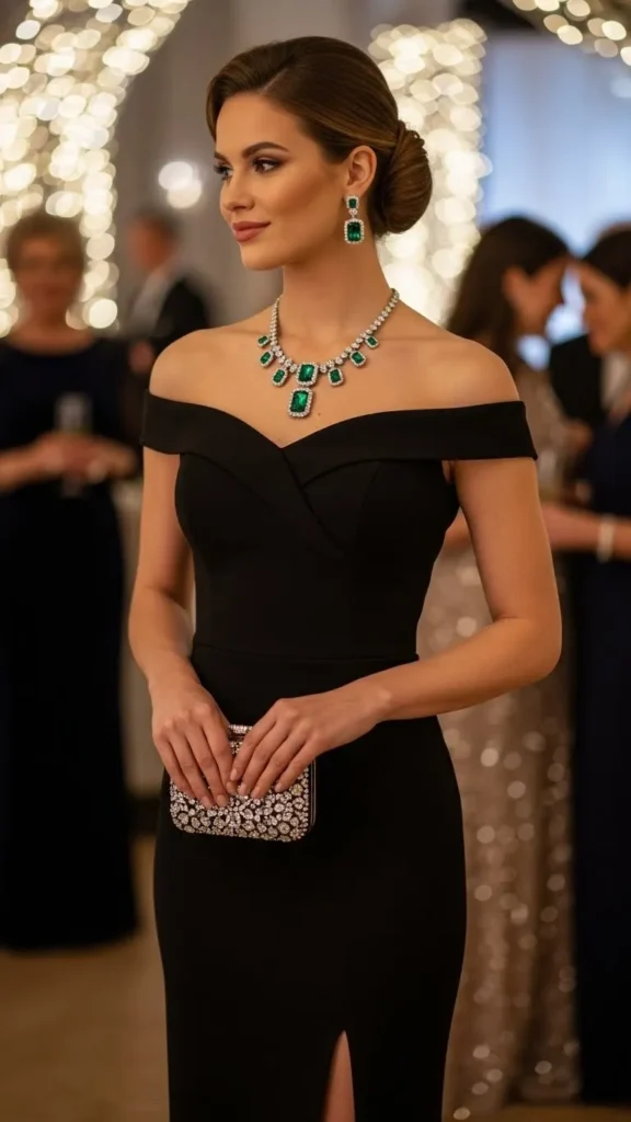 classic-little-black-dress-with-statement-jewelry