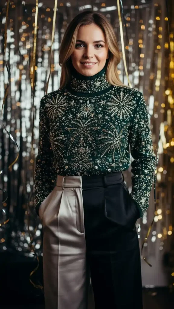 embellished-turtleneck-with-satin-trouser
