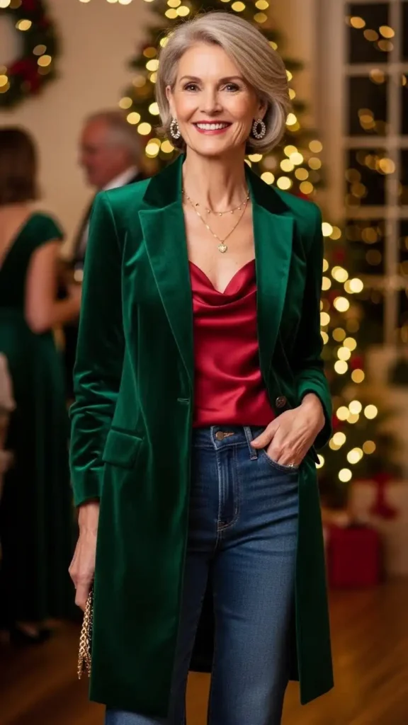 long-velvet-blazer-with-dark-jeans-and-a-silk-top