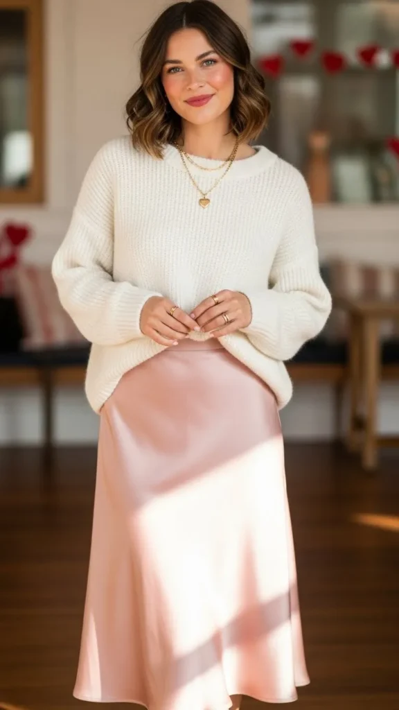 satin-skirt-with-sweater