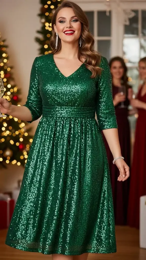 sequin-midi-dress