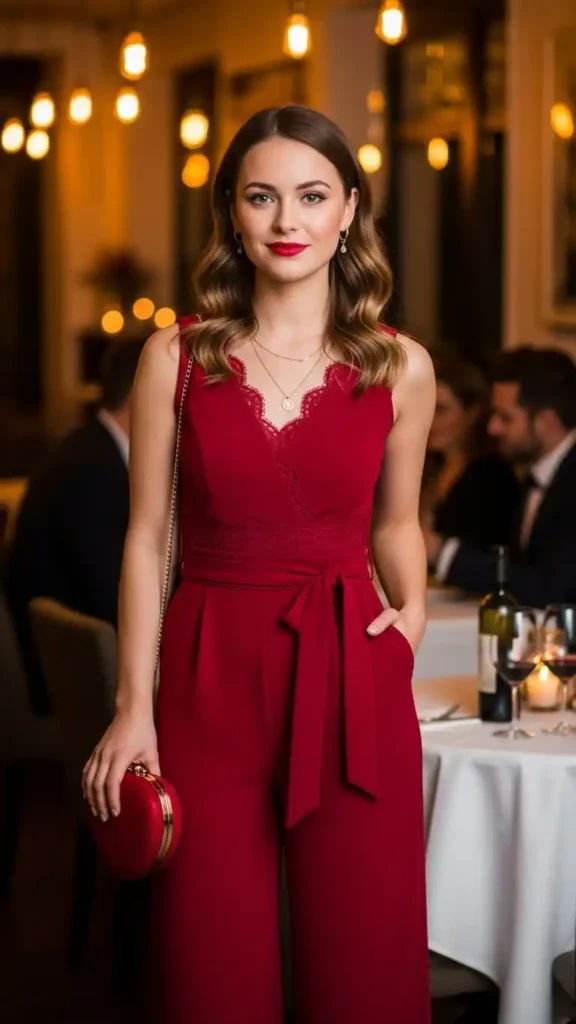 15 Stunning Valentine’s Day Outfit Ideas for Every Style 12 stylish-jumpsuit
