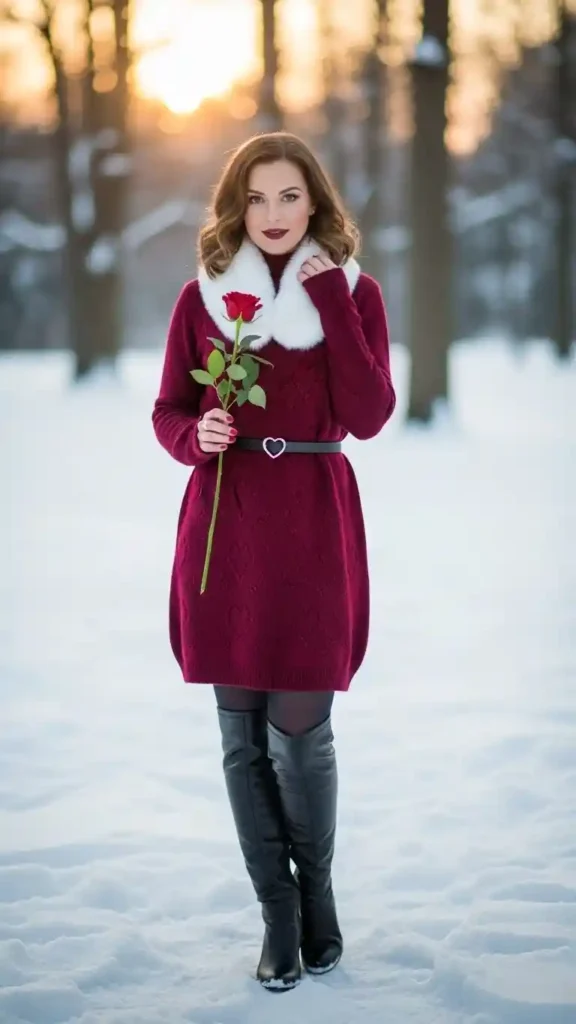 sweater-dress-with-belt