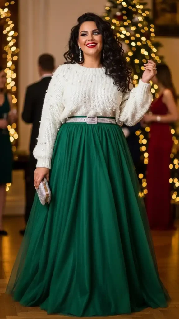 tulle-skirt-with-knit-sweater