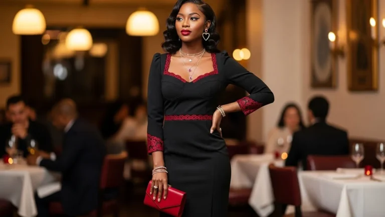 Chic-Valentines-Day-Outfit-Black-Women