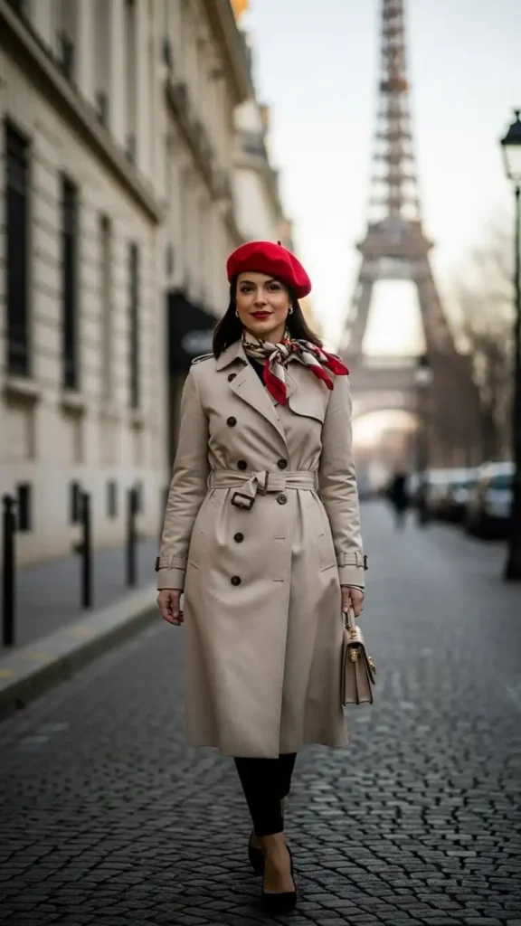 parisienne-beret-trench