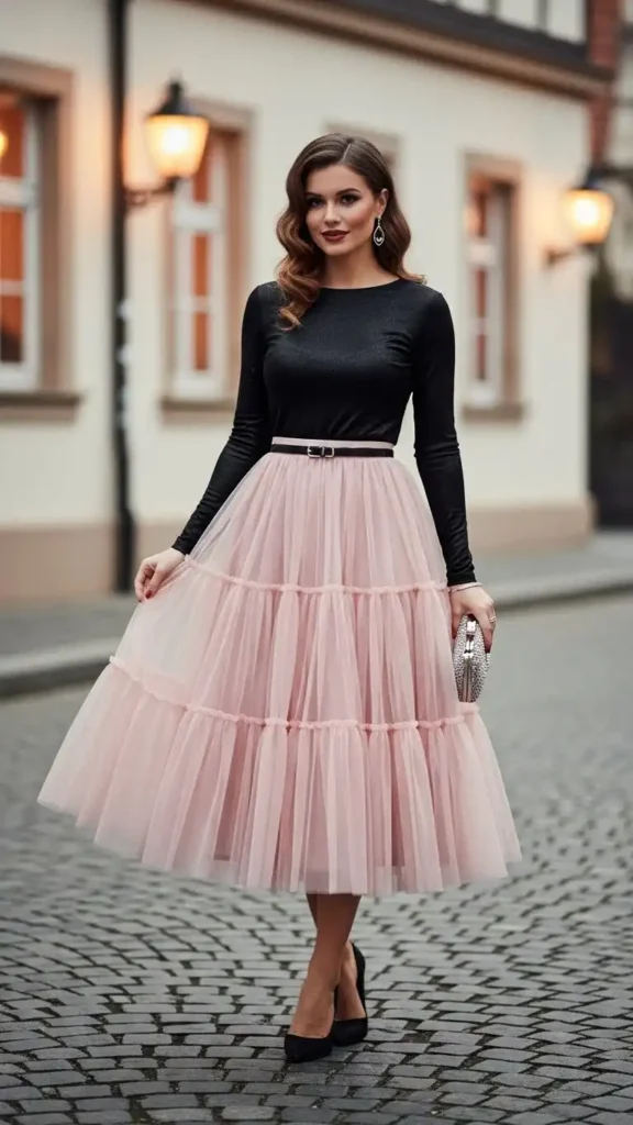 romantic-tulle-midi