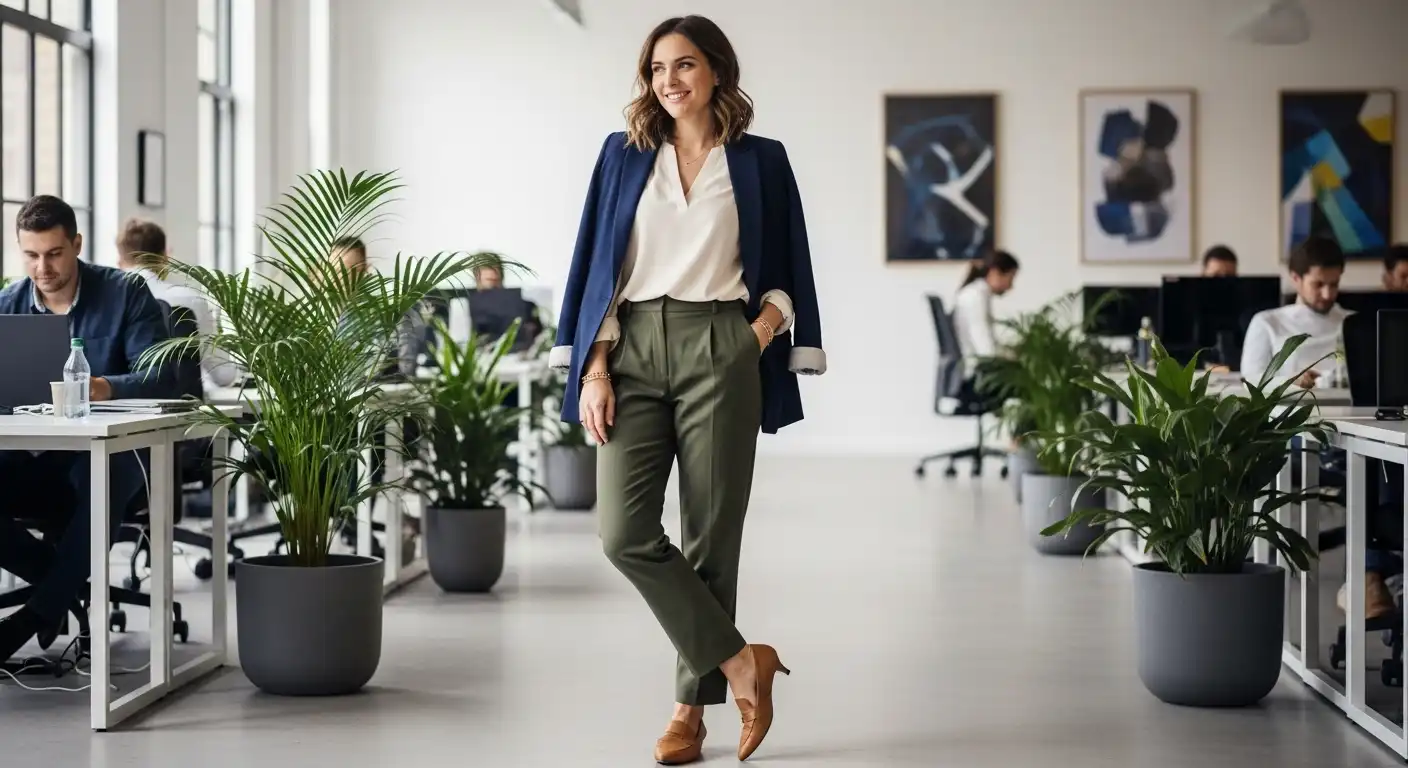 20+ Casual Office Outfit Ideas for Workdays and Everyday Style 1 casual-office-outfit-ideas