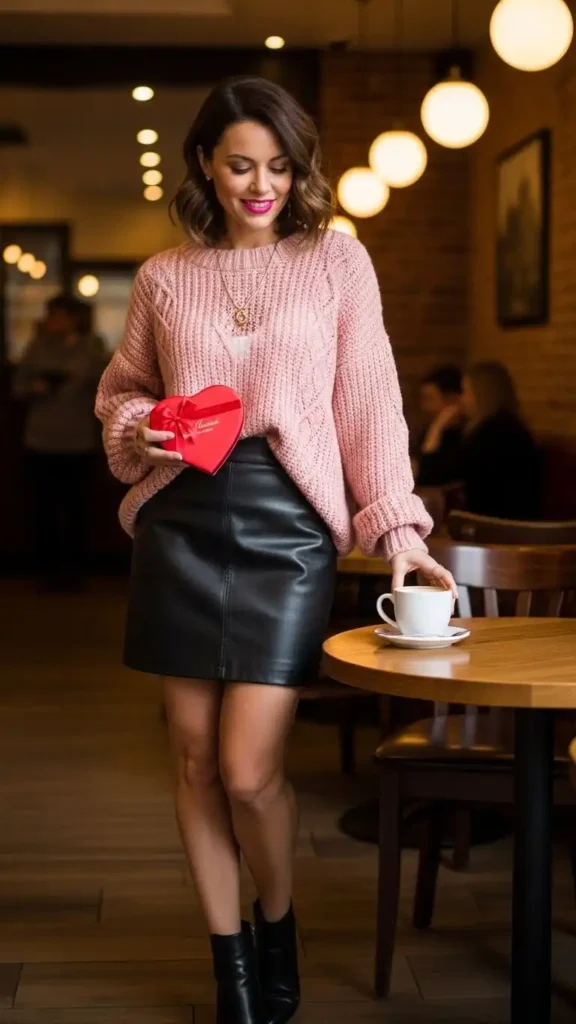19 Must-Try Latest Casual Valentine’s Day Outfits for Women 9 cozy-xoxo-sweatshirt-and-joggers
