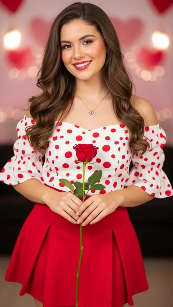 cute-polka-dot-top-outfit