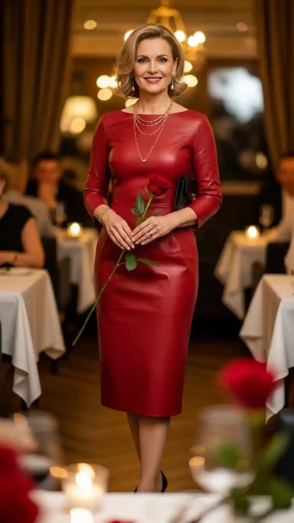 leather-midi-dress
