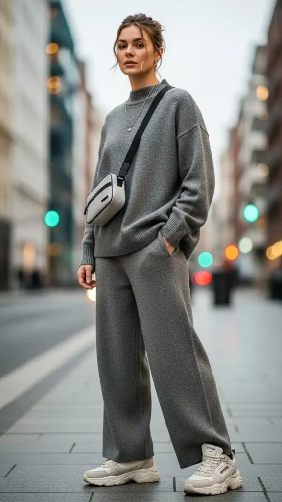 monochrome-sweater-set-with-sneakers