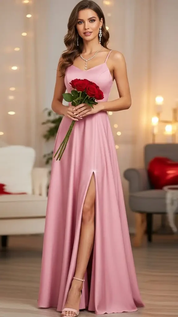 pink-maxi-dress-with-slit