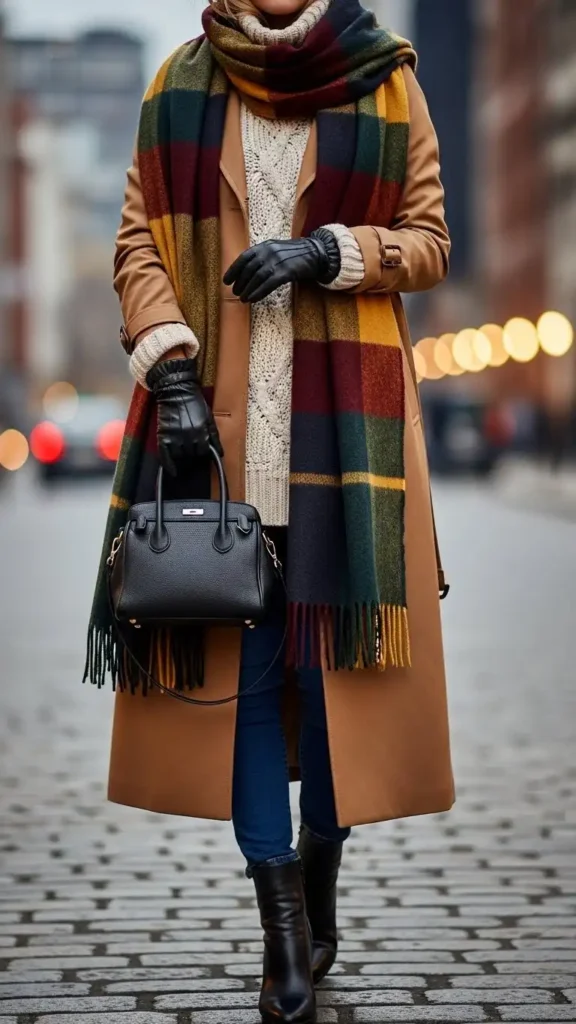trench-coat-with-scarf-and-leather-gloves
