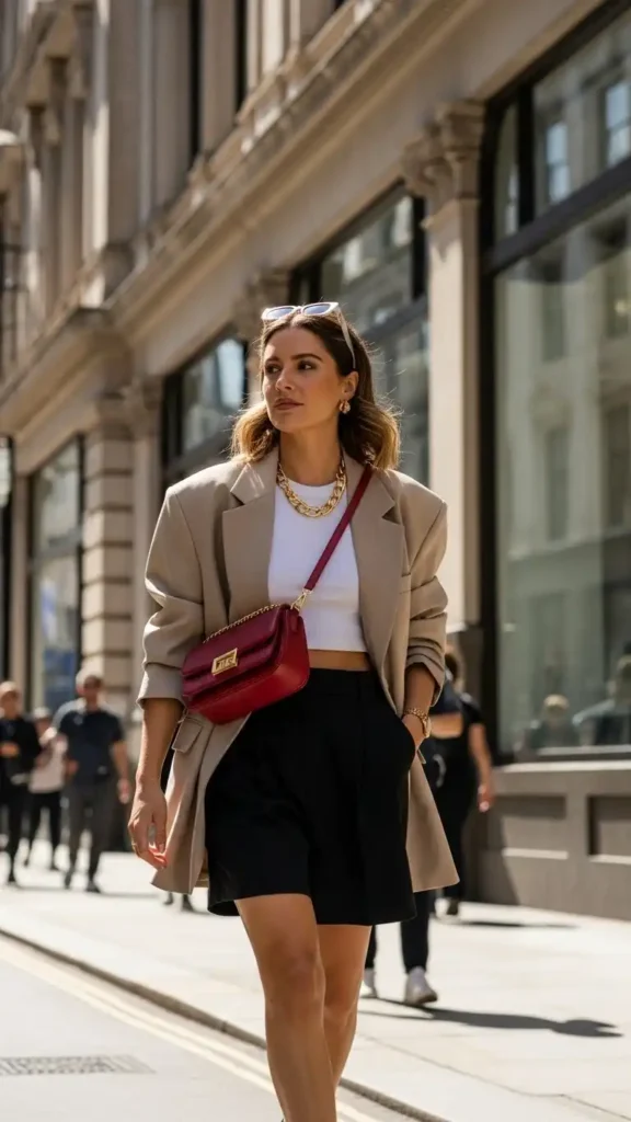oversized-blazer-with-shorts