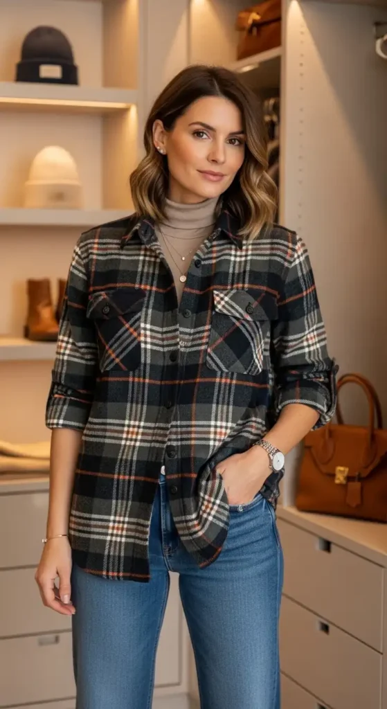 15 Must-Have Pieces for a Winter Capsule Wardrobe for Women 7 plaid-flannel-shirt