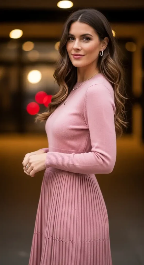 pleated-sweater-dress