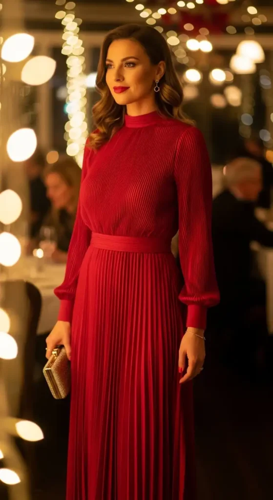 plisse-dress