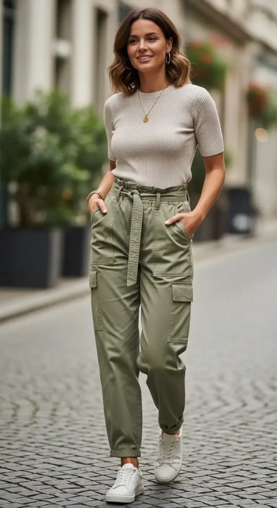 cargo-pants-and-fitted-top