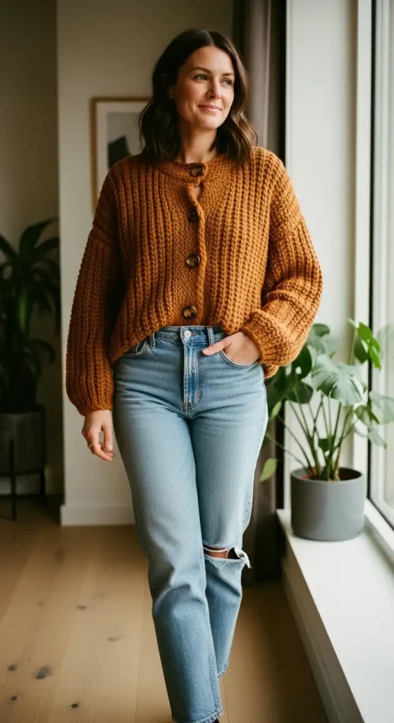 cozy-cardigan-and-straight-jeans