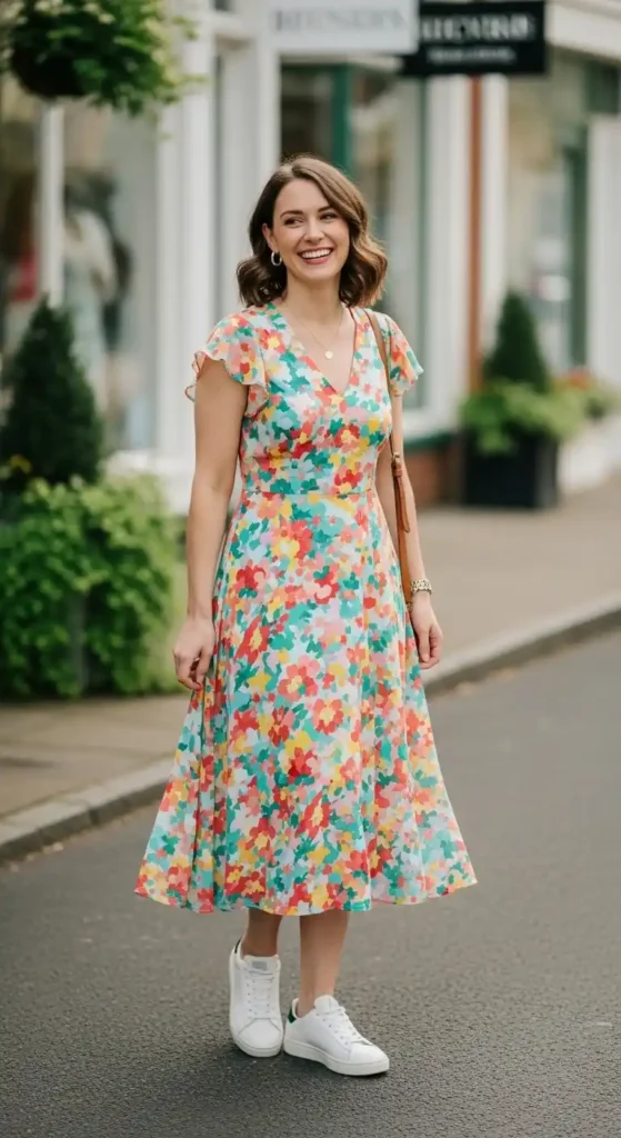 flowy-midi-dress-with-white-sneakers