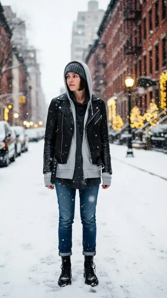 leather-jacket-with-layered-hoodies