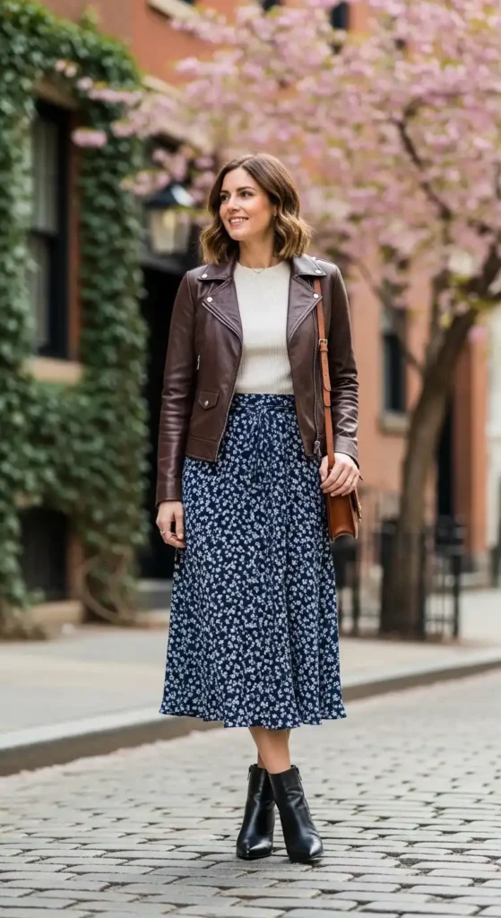 leather-jacket-with-midi-skirt