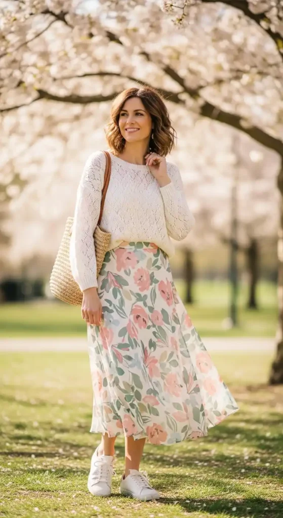 lightweight-sweater-with-midi-skirt