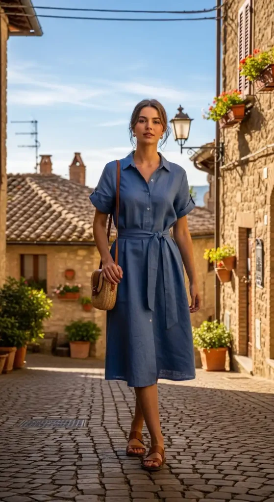 linen-shirt-dress-with-belted-waist