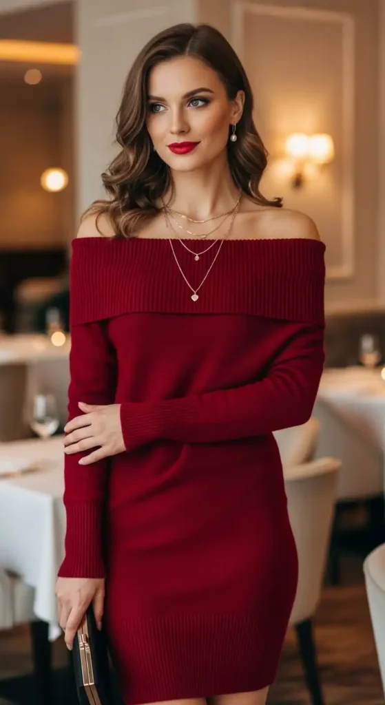 off-the-shoulder-sweater-dress