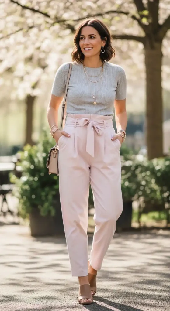 paperbag-waist-pants-with-fitted-top