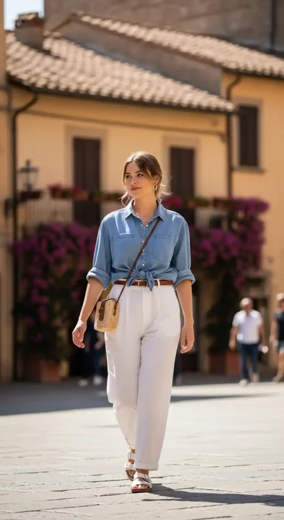 soft-chambray-shirt-with-white-pants